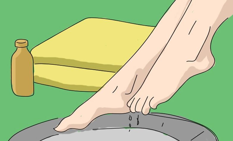 Banho de vinagre de maçã para fungos nos pés